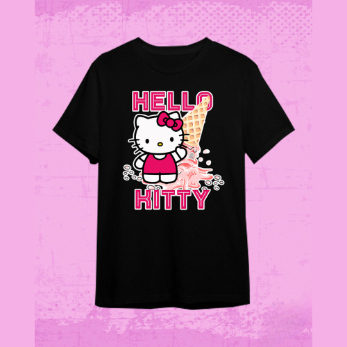 Sanrio Roupas Kawaii Minha Melodia Japonês Bonito Doce Solto T-shirt de  Manga Curta Para As