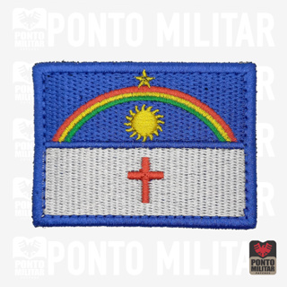 Bandeira Estado Pernambuco Patch Bordado 7x5 - Ponto Militar