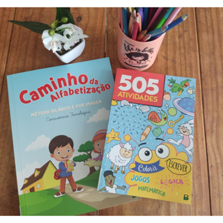 Livro Infantil 505 Atividades - Jogos Colorir Lógica Escrever Matemática -  Brasileitura