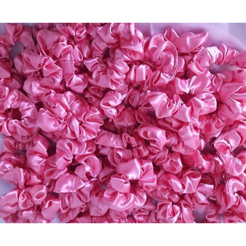 Scrunchie de cetim atacado 50 unidades antifrizz xuxinhas de cetim elástico de cabelo