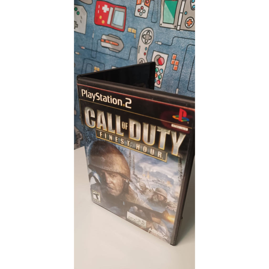 Jogo Novo Mídia Física Call Of Duty Finest Hour Original Ps2 em