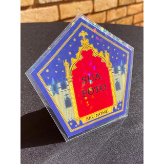Figurinha Card Sapo de chocolate Holográfica Personalizada Harry Potter