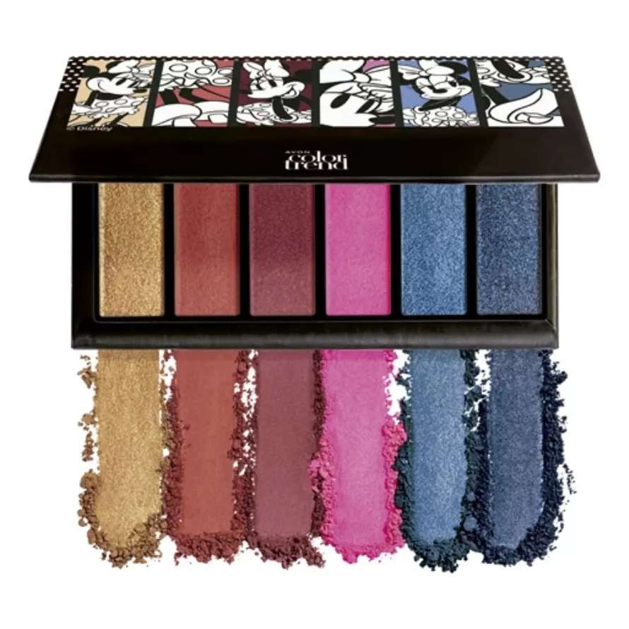 Avon Maquiagem Paleta de Sombras Minnie para Olhos Avon Color Trend Coleção  Disney