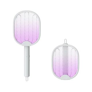 Raquete Elétrica Dobrável Mata-Mosquitos USB Recarregável 2 Em 1 Lâmpada Mosquito Com Luz UV Moscas Lançamento 2023
