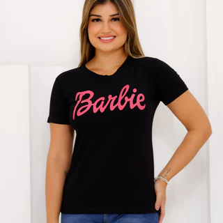 Blusa Tshirt Feminina da Barbie Filme Tendência