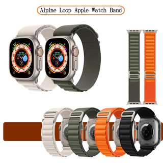 Pulseira Loop Nylon Laço de Trilha Para Apple Watch Band Relogio 38mm 40mm 41mm 42mm 44mm 45mm 49mm iWatch Série8 7 6 5 3