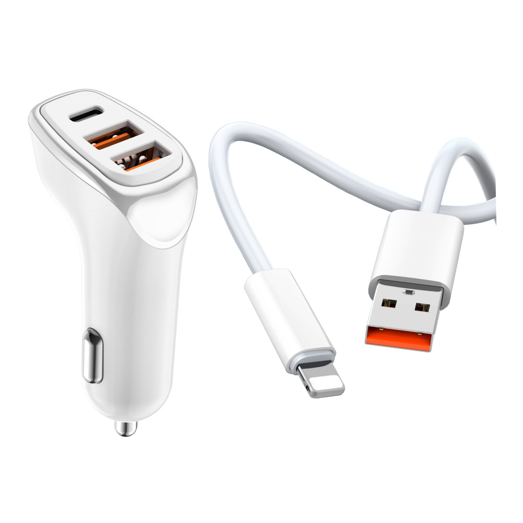 Carregador Veicular Turbo 38w Para iPhone Aprovado Anatel | Shopee Brasil