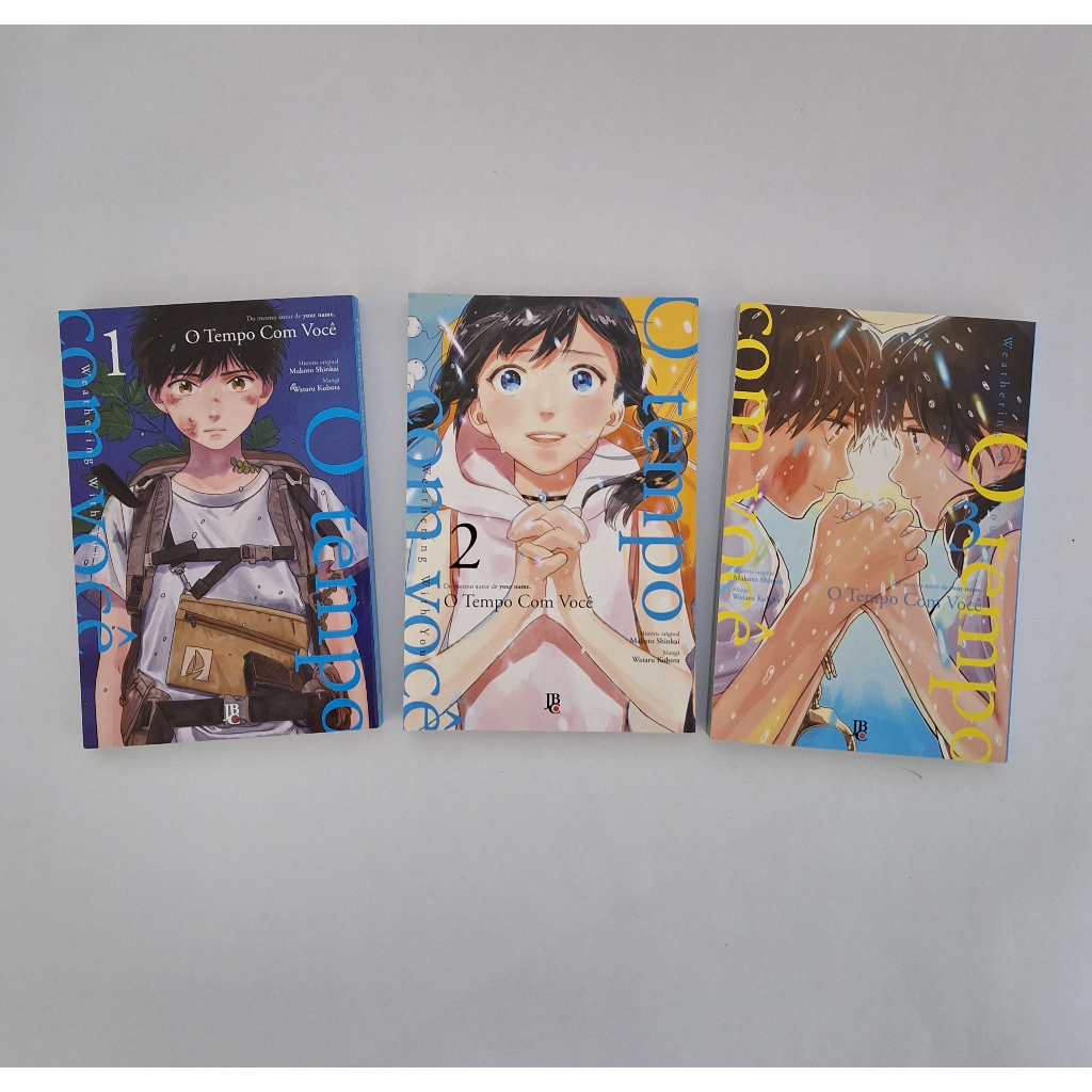 Mangá - O tempo com você Vol. 1,2 e 3(COMPLETO) | Autor: Makoto Shinkai | Editora JBC | MANGÁ COMPLETO