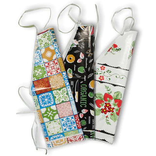 Kit 3 Aventais De Cozinha Lavanderia Estampado Impermeável