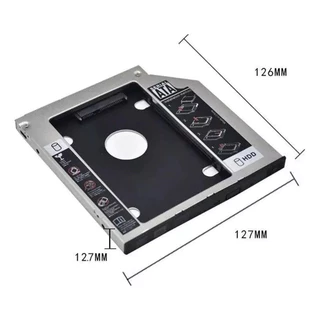 Case Adaptador Caddy 2º Hd Ssd/dvd Para Notebook 12mm 12,7m