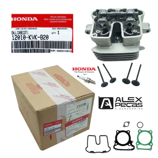 Cabeçote Cb300/xre300 2010 Até 2015 Vela Fina Curta Original Kit Cabeçote Cb300/xre300 2010 Até 2015 Vela Fina Curta Original