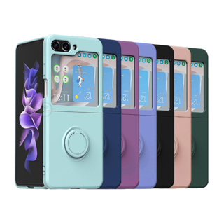 Capinha Capa Protetora Diversas Cores Silicone Aveludado Para Galaxy Z Flip5 5g C/Anel