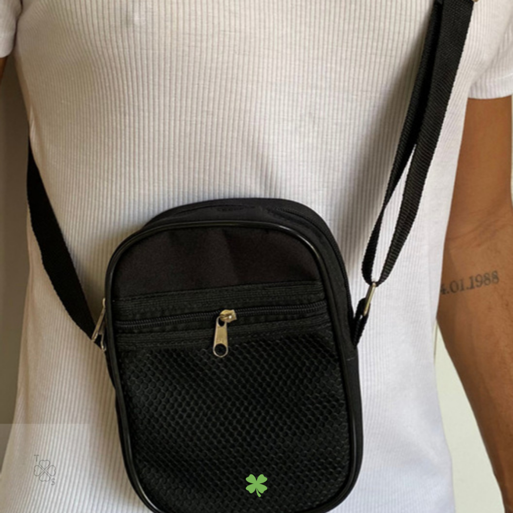Bolsa Shoulder Bag Masculina Ombro Lateral Mini Bolsa Pochete