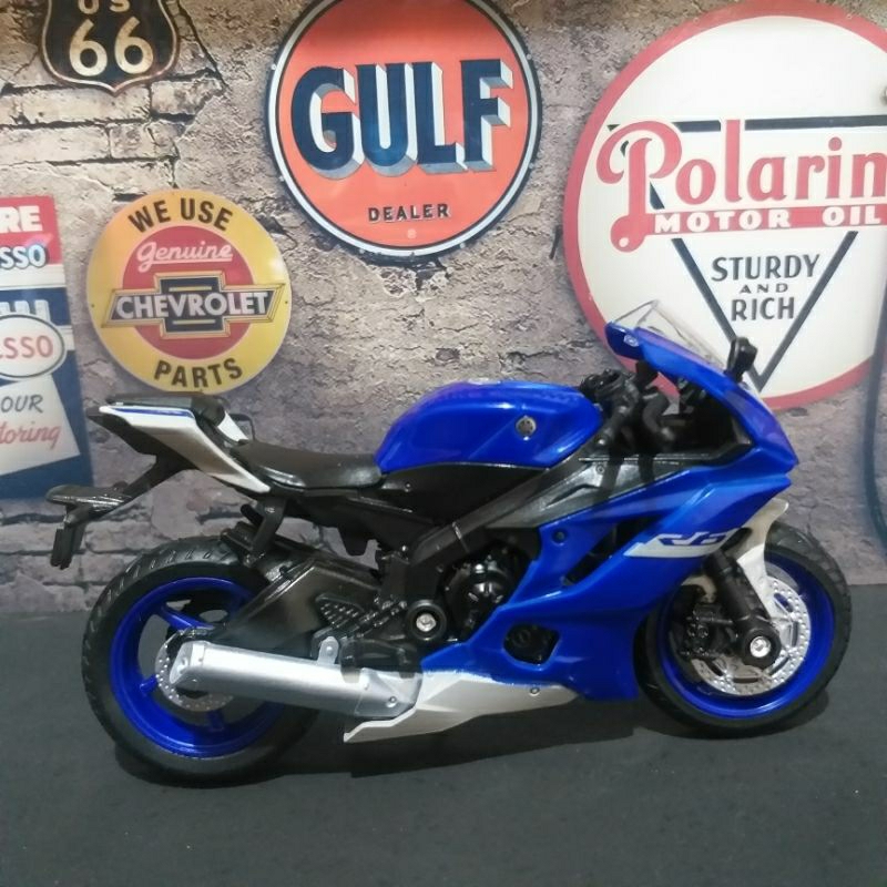 moto miniatura Yamaha R6 1/18 moto | Shopee Brasil