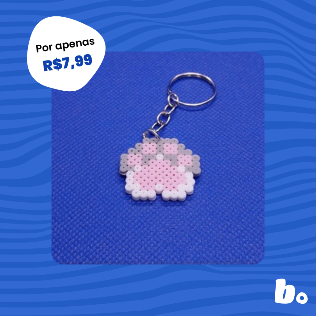 Omori Faraway Chaveiro, Imã ou Figura Pixel Art Bead Perler