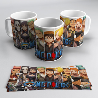 45 Artes Caneca /xícara Anime One Piece Pack Estampa Digital