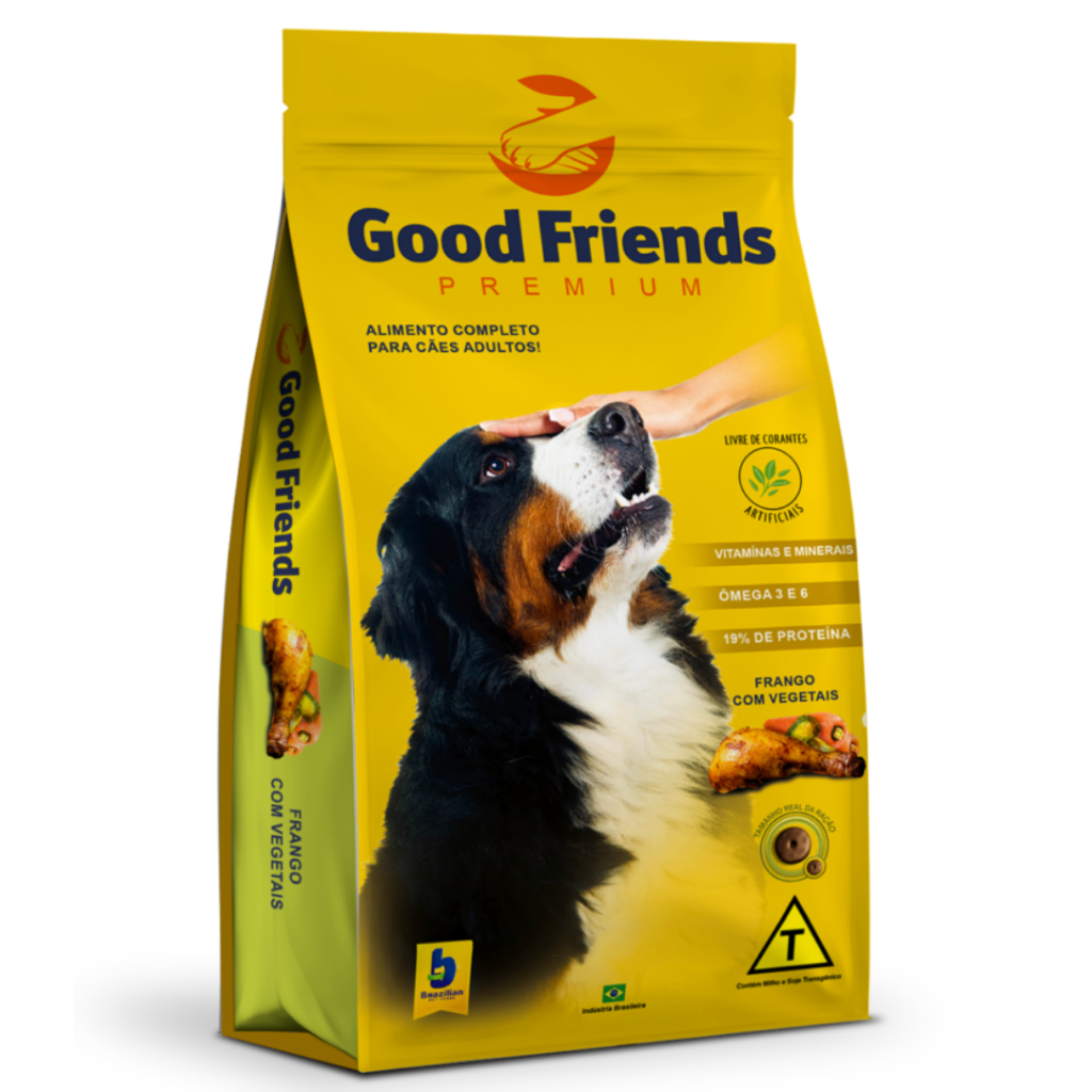 Ração Good Friends Premium para Cães Adultos Frango com Vegetais 15 kg