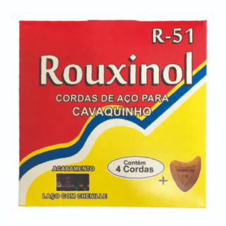 Jogo De Cordas Violão Rouxinol R50 Aço Bronze C/ Bolinha