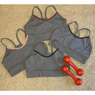 KIT 3 Top Fitness Cropped Nadador Feminino Suplex Academia P M G e GG