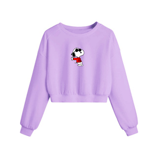 Cropped Moletom Blusa Frio Cachorrinho S.n.o.o.p.y Top