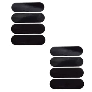Kit 2 Adesivos Refletivo Capacete Preto