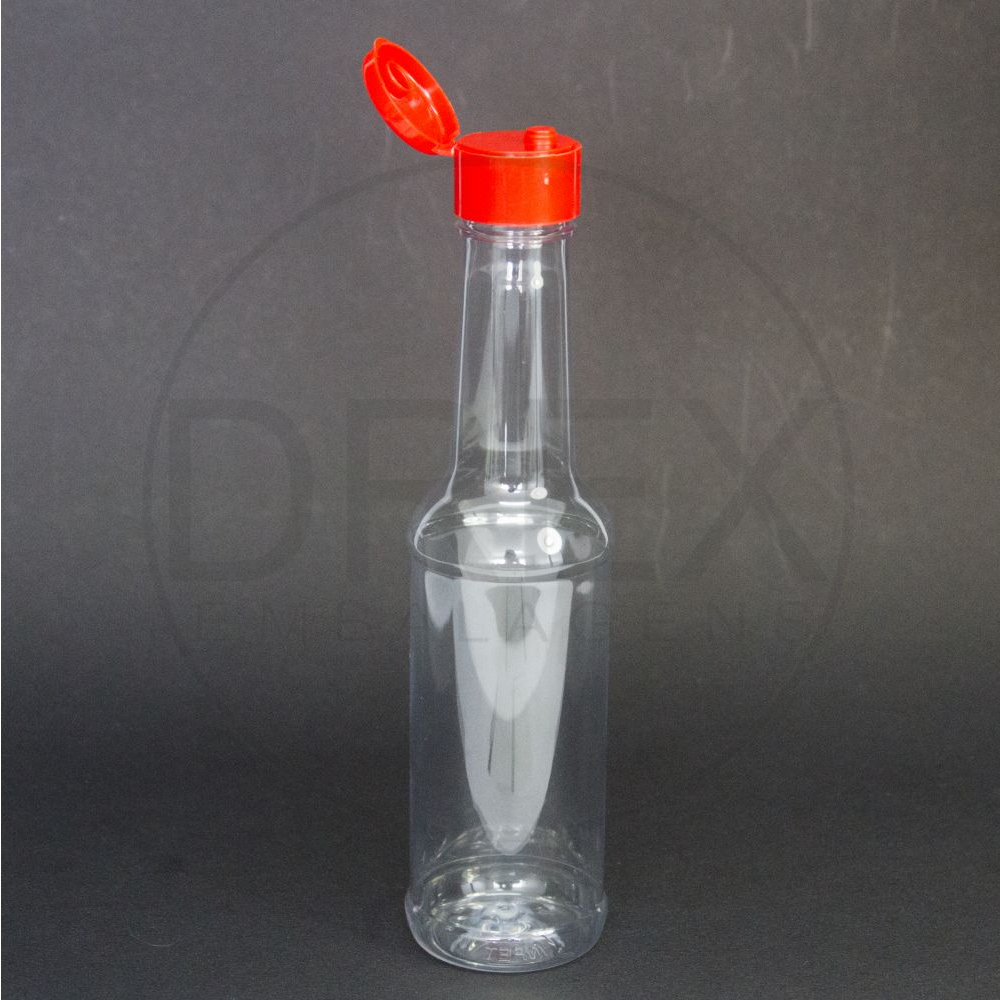50 Frascos Pet Molho Pimenta 150ml Tampa Pressão Vermelha
