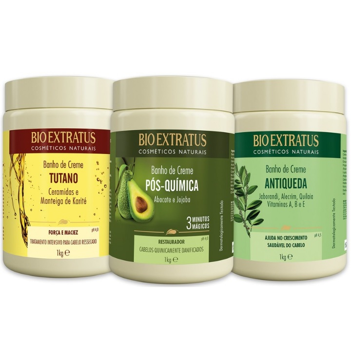 KIT CRONOGRAMA CAPILAR 3 MASCARAS 1KG - TUTANO - POS QUIMICA ...
