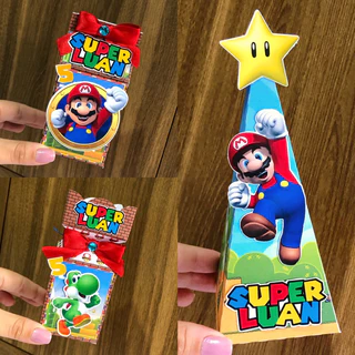 Kit festa Super Mario - Lembrancinha para aniversário
