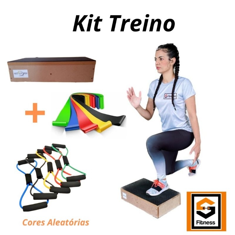 Kit Treino Step +Teraband+Extensor | Shopee Brasil