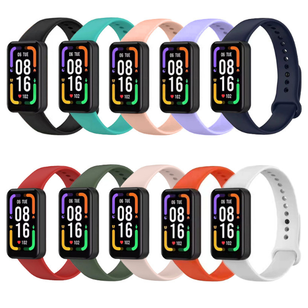 Pulseira de Silicone Colorida Para Xiaomi Redmi Smart Band Pro