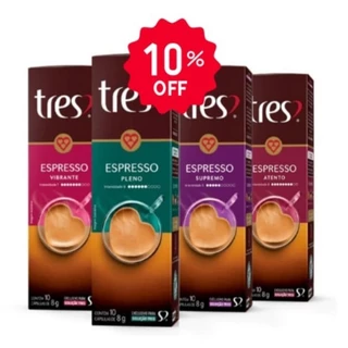 KIT 04un Cápsulas de Café Três Corações - Espressos