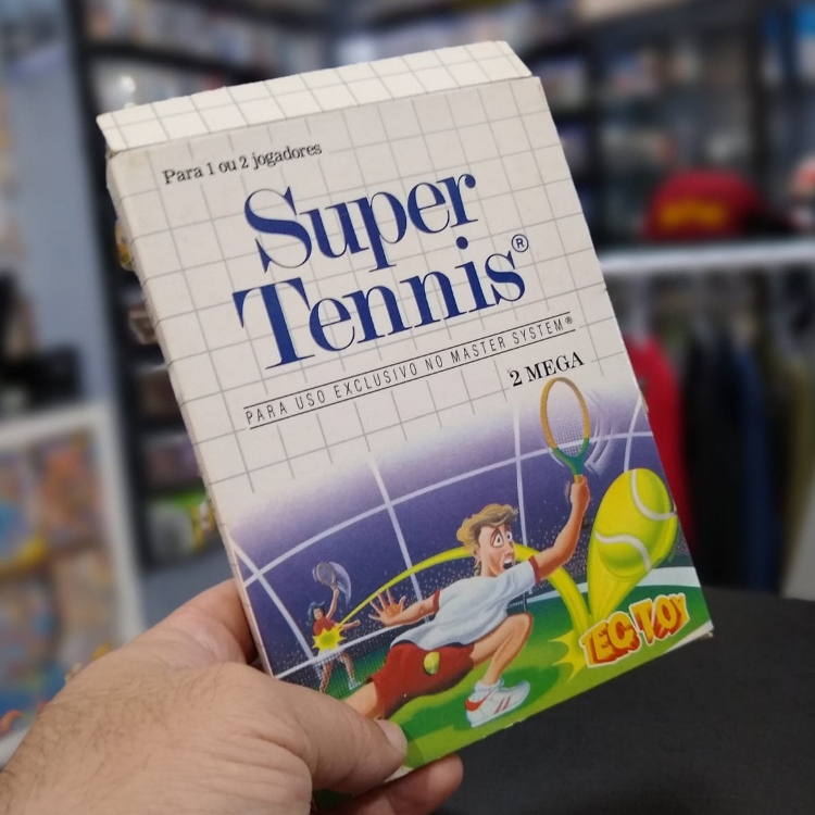 Jeu Sega Master System Super Tennis - Version PAL - Bon état Avec Boîte Et Notice