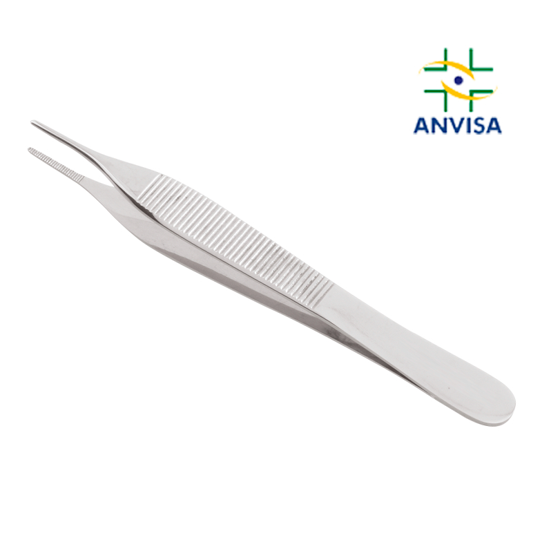 Pinça Inox Adson 12 cm com Serrilha - Ponta Fina - Precisão Cirúrgica ...