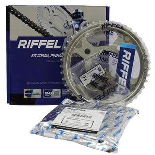 Kit Relação Titan Cg Fan 150 2004 2005 2006 2007 2008 2009 2010 2011 2012 2013 2014 2015 Original Riffel 71827