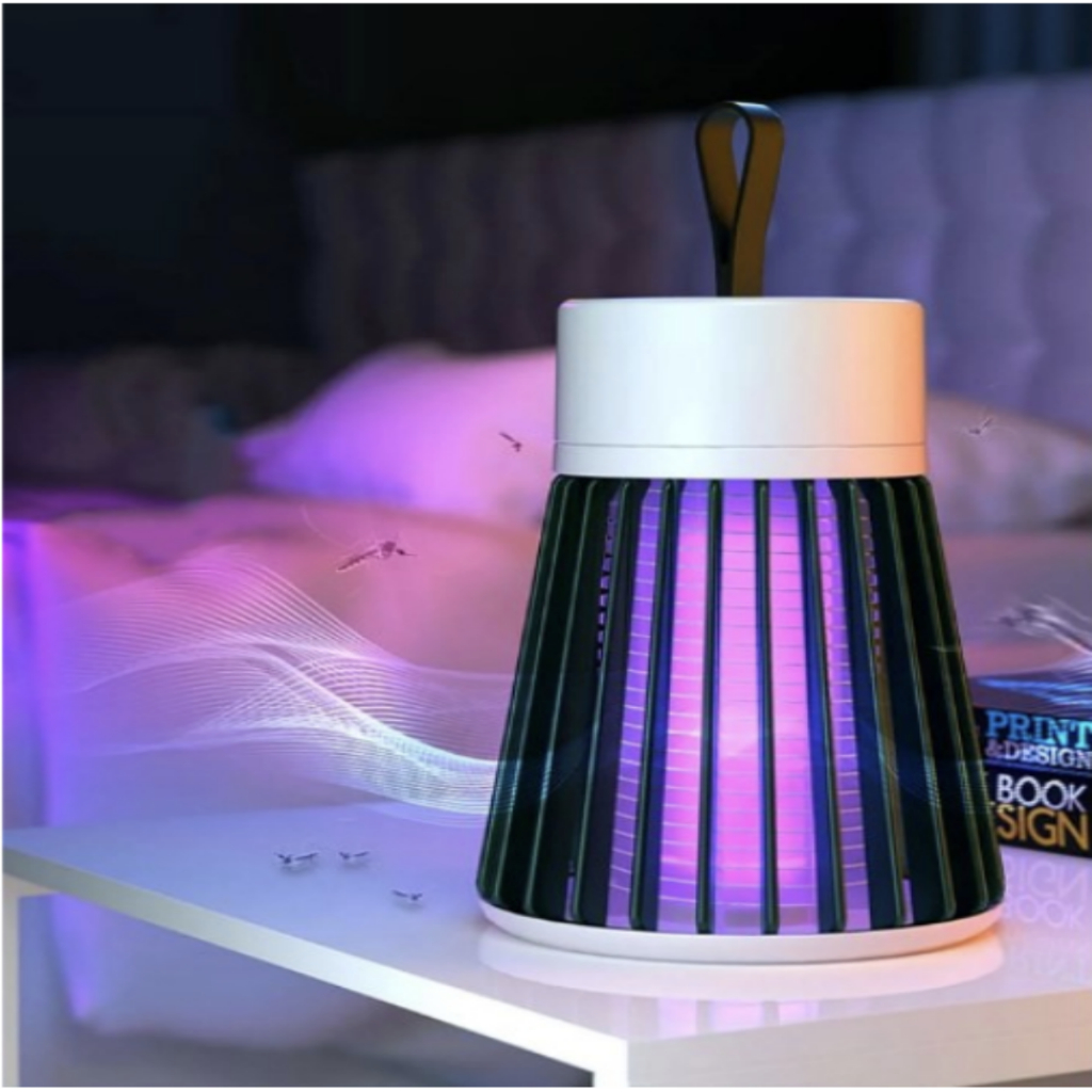 Mosquiteiro Elétrico USB LED Repelente Armadilha Mata Mosquito Moscas Luminária Killer