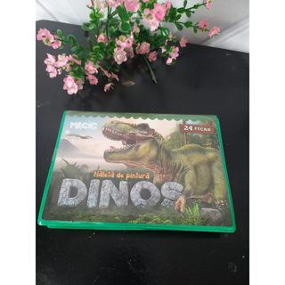 Kit Infantil Estojo de Colorir Ferramenta de Desenho Dinossauro