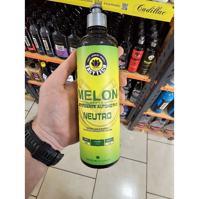 EASYTECH SHAMPOO AUTOMOTIVO MELON COLORS AMARELO CONCENTRADO (500ML)