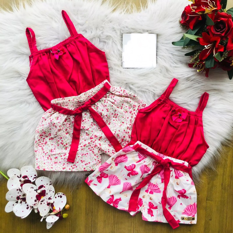 Roupas para meninas roupas de bebê menina saia laço conjunto de 2 peças  roupas de bebê meninas (rosa, 1-2 anos) : : Moda