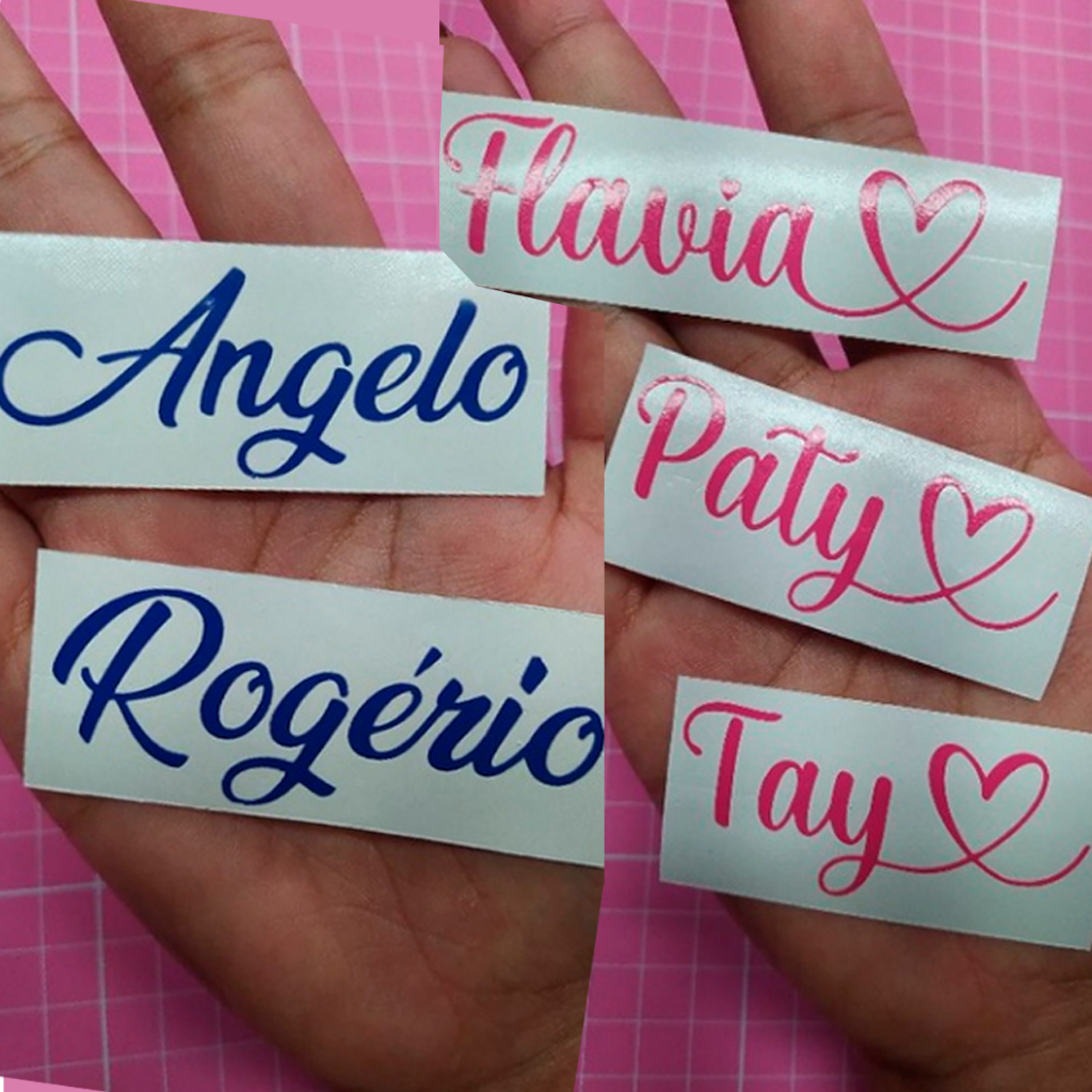 2 Adesivos Nome Personalizado | Shopee Brasil