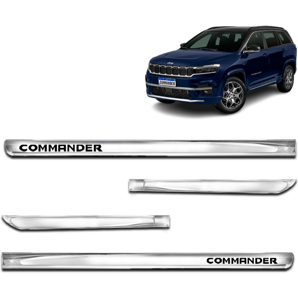 Aplique Friso Lateral Kit Cromado X-treme Commander 2022 A 2023 ...