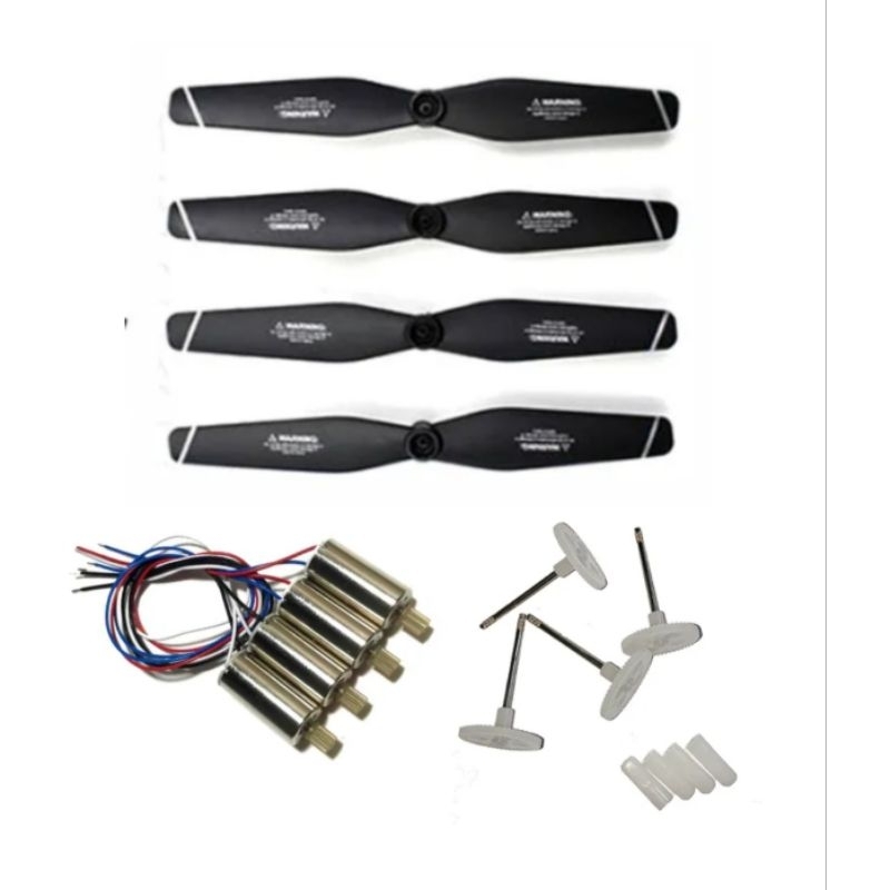 Kit 16 Peças de Reparo e Reposição Drone Sg106 - Motor - Hélices - Engrenagem