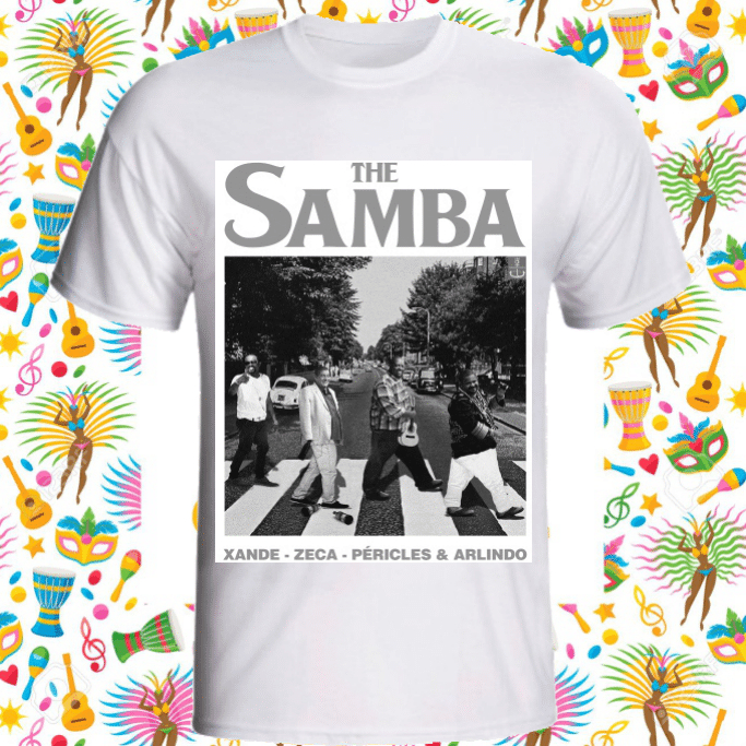 Camiseta unissex The Samba Xande Zeca Pagodinho Pericles Arlindo
