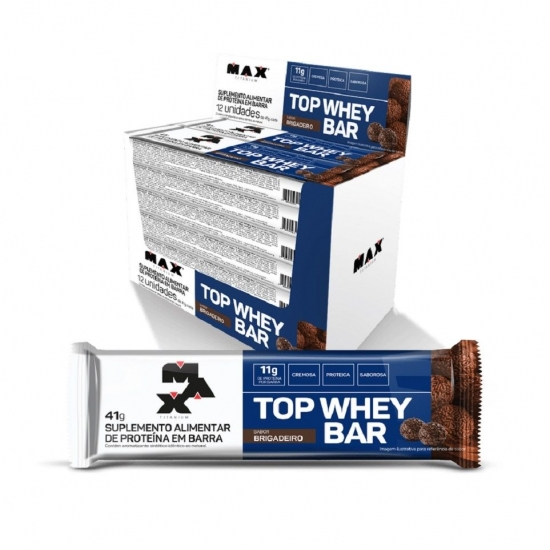 Top Whey Bar (Display 12 unid. 41g) – Max Titanium