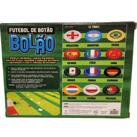 Jogo Tabuleiro Futebol De Botão Bolão 12 Times em Promoção na Americanas