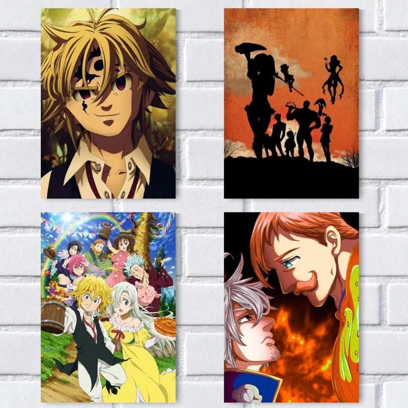 Almofada 27x37 Nanatsu no Taizai Sete Pecados Capitais Anime