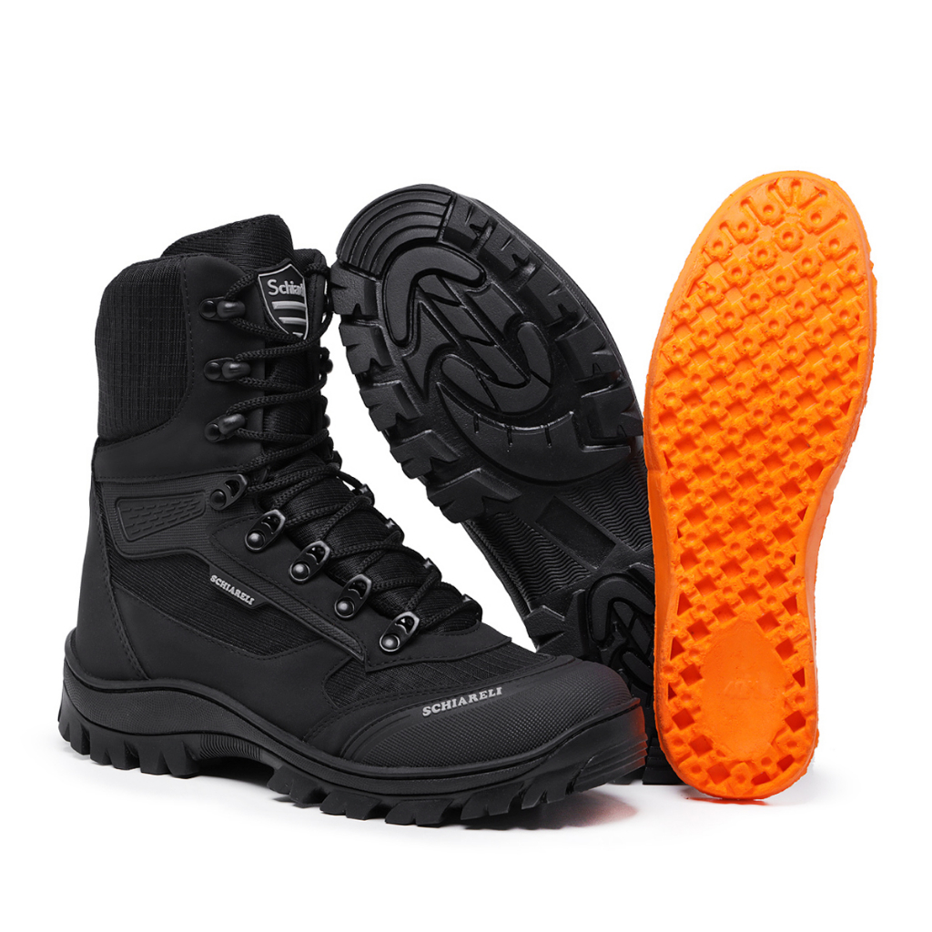 Bota Coturno Militar Masculina 930 Preto Casual Resistente Marcha Paintball Lançamento Schiareli