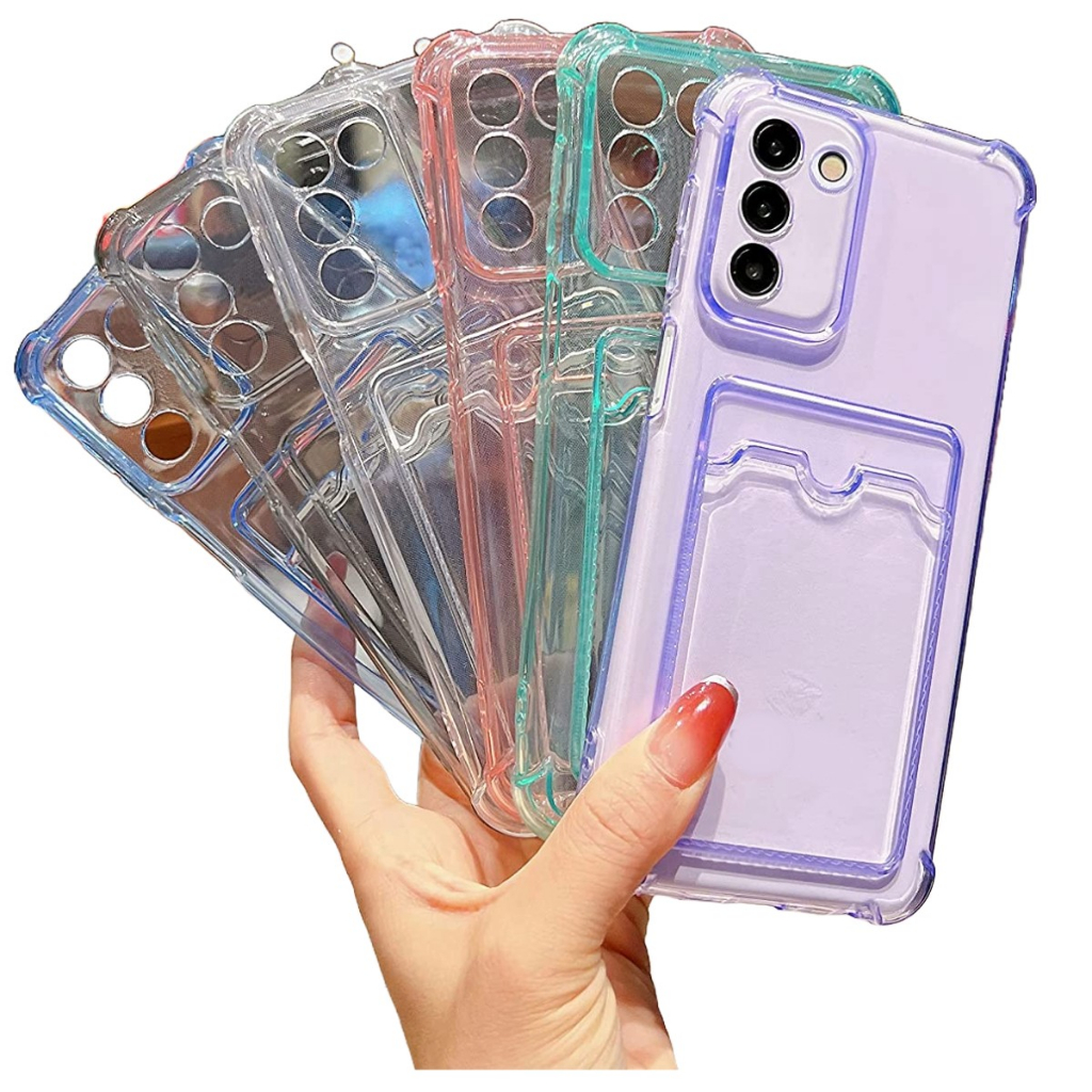 Capa Silicone CARD Porteção Borda Alta Para GALAXY S21 FE