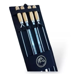 Kit 4 Espetos Personalizado Alumínio