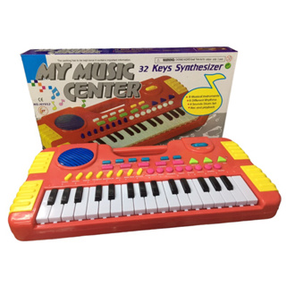 Jogo 2 Peças Musical Infantil Mini Bateria+piano Teclado 32