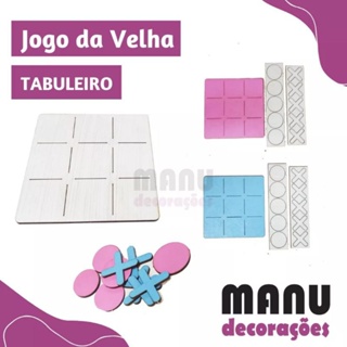 Jogo da Velha de Madeira MDF Lembrancinha Educação Infantil